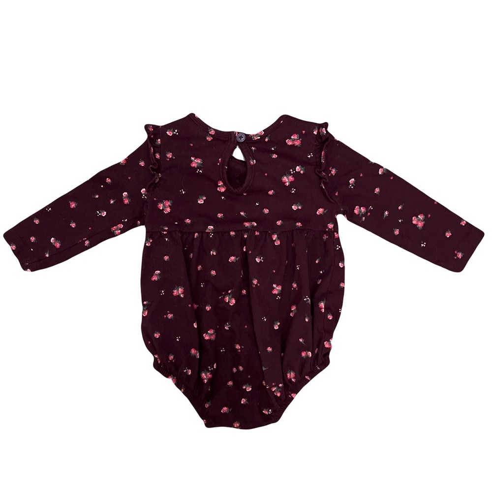 { Floral Bubble Romper } - Picture 2 of 3